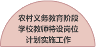 農(nóng)村義務教育階段學校教師特設崗位計劃實施工作
